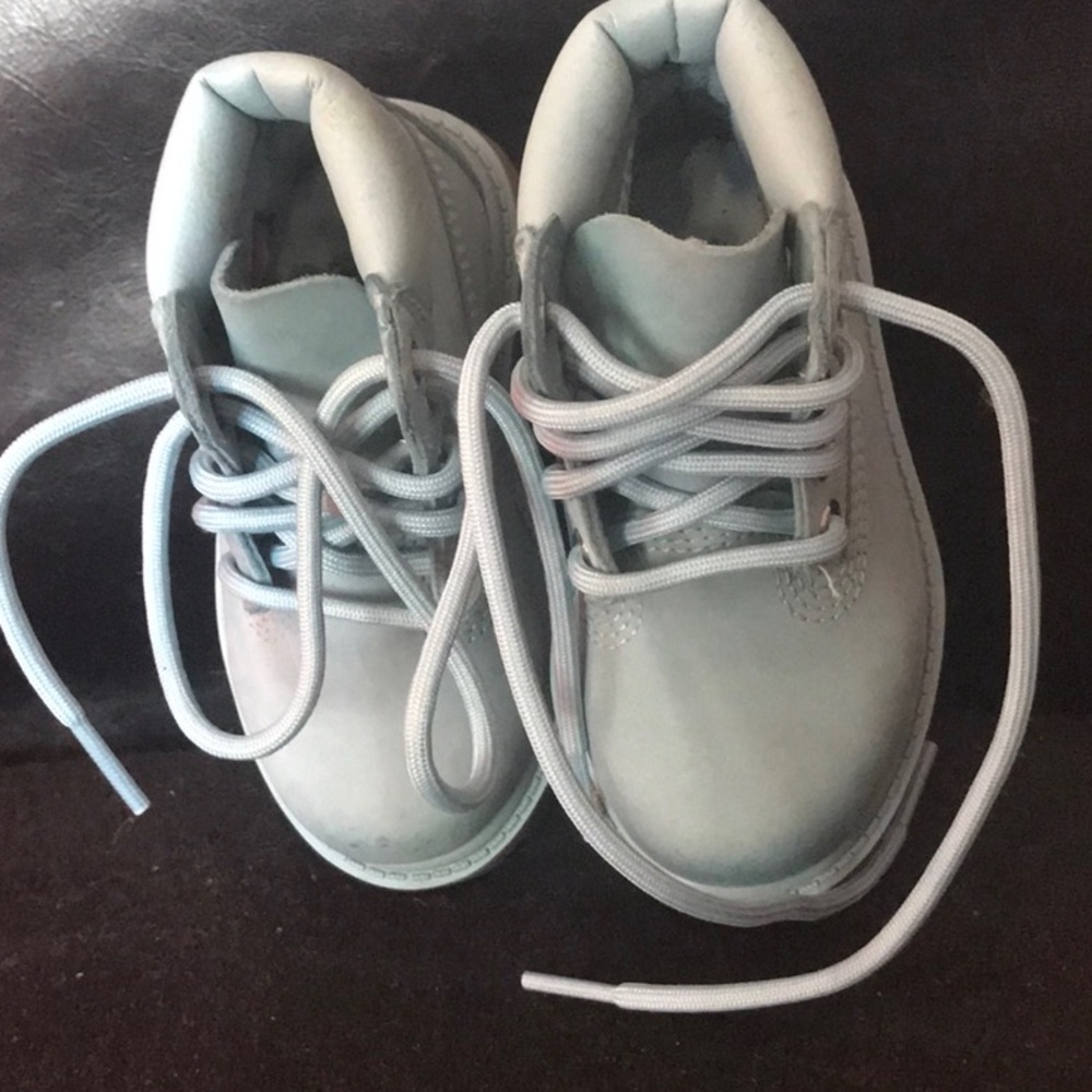 Baby blue timberland boots - Picture 4 of 4